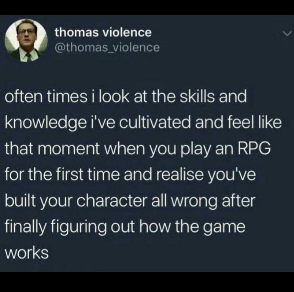 epicdndmemes's tweet photo. Saw on r/meirl, and I couldn’t agree more #dnd #ttrpg https://t.co/y2Uf46q55s