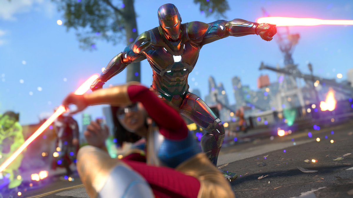 Ickypoo82's tweet photo. Blinded by the light...dancer.
@PlayAvengers #PS5Share #MarvelsAvengers #PlayAvengers #AvengersGame #Reassemble #IronMan #TonyStark #Jarvis #LightDancer #Marvel #Avengers #MarvelGames #MarvelGamesVP #CrystalDynamics #EmbracerGroup https://t.co/eJ2iaCIYHt