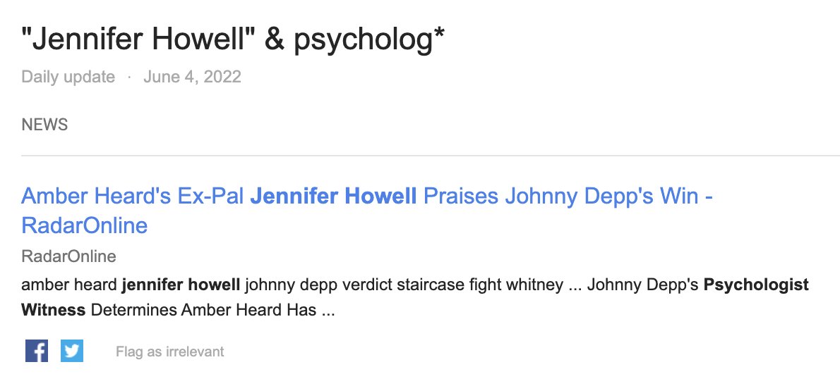 Years ago, I set up a google alert for my name and "psycholog*"

These past few weeks have been... interesting...