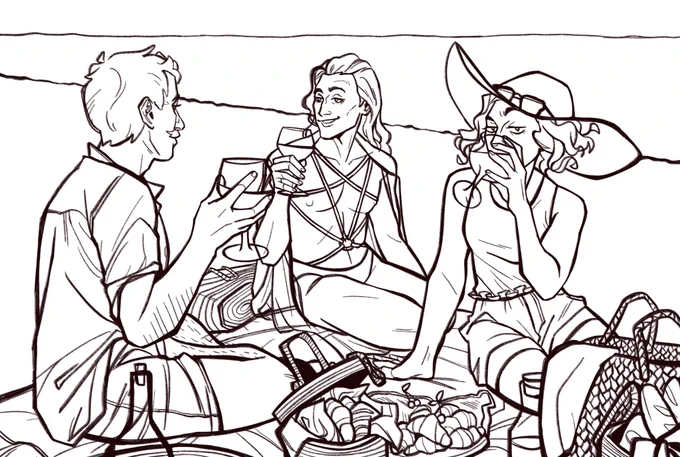 speaking of loki just found this old wip i never finished oh mein gott......... the linearts kinda delicious maybe i should finish it after all 