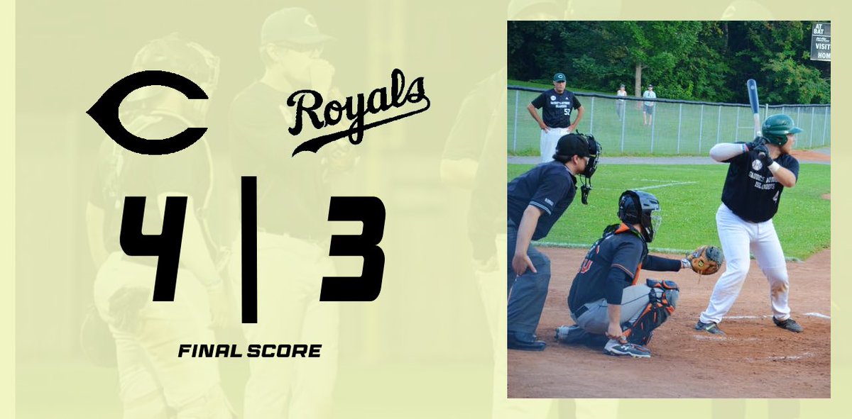 The Royals put together a rally in the top of the 7th, but come up just short. Isles win this one 4-3. 

Second half of the double header coming up in 30 minutes.

#IslesBaseball