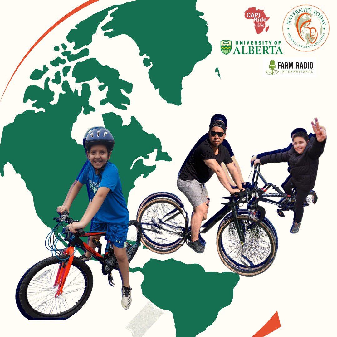 Ellyas, Bilal, and Mike are riding to end all pregnancy-related deaths in Ethiopia! Support <a href="/maternity_today/">Maternity Today</a>  campaign #CAPride2022 by donating today bit.ly/37WGh16 
#maternalandnewbornhealth 
#maternitytoday
#maternalandnewborncare