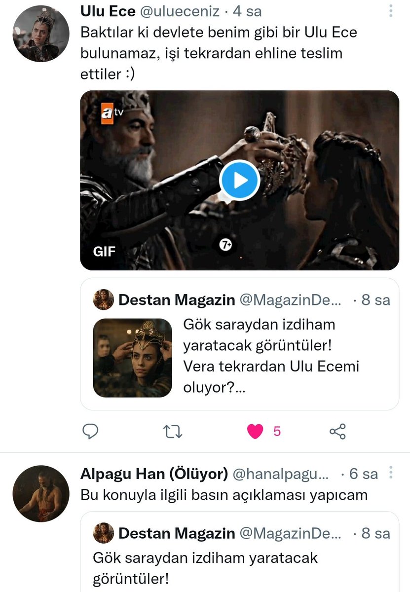 Ulu eceden skandal yaratacak sözler! <a href="/ulueceniz/">ece</a> 
Alpaguhan gerekli açıklamayı en kısa sürede basına yapacağını söyledi 🙏🏻 @hanalpaguhan  #Destan