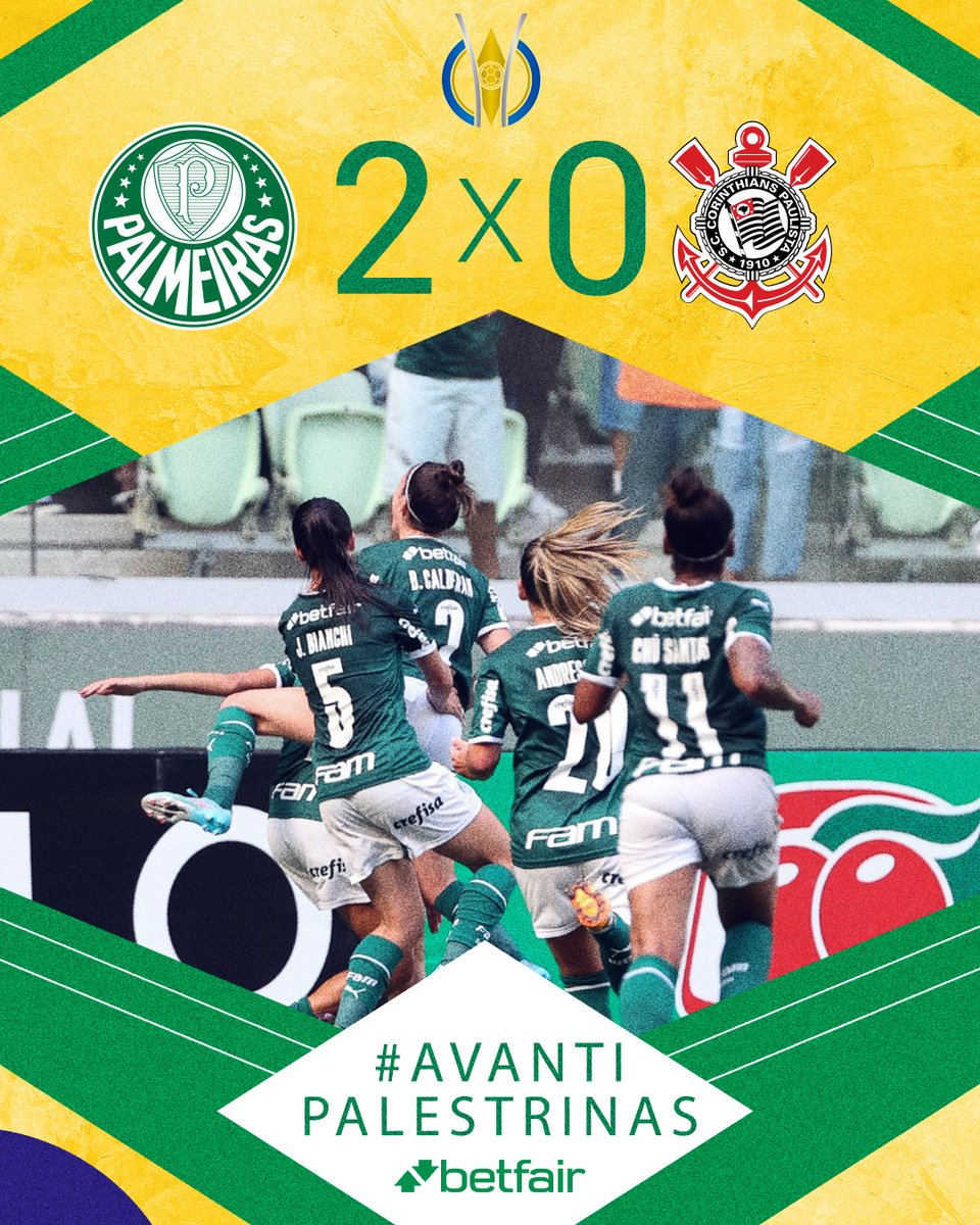 VITÓRIA NO DERBY E LIDERANÇA MANTIDA! 🐷👊 

Com dois gols de <a href="/duda17_santos/">Duda Santos</a>, vencemos o Corinthians na nossa casa pela 11ª rodada e chegamos aos 28 pontos no <a href="/BRFeminino/">Brasileirão Feminino</a>! 👊  

#AvantiPalestrinas #PALxCOR #NoAllianzPelasPalestrinas