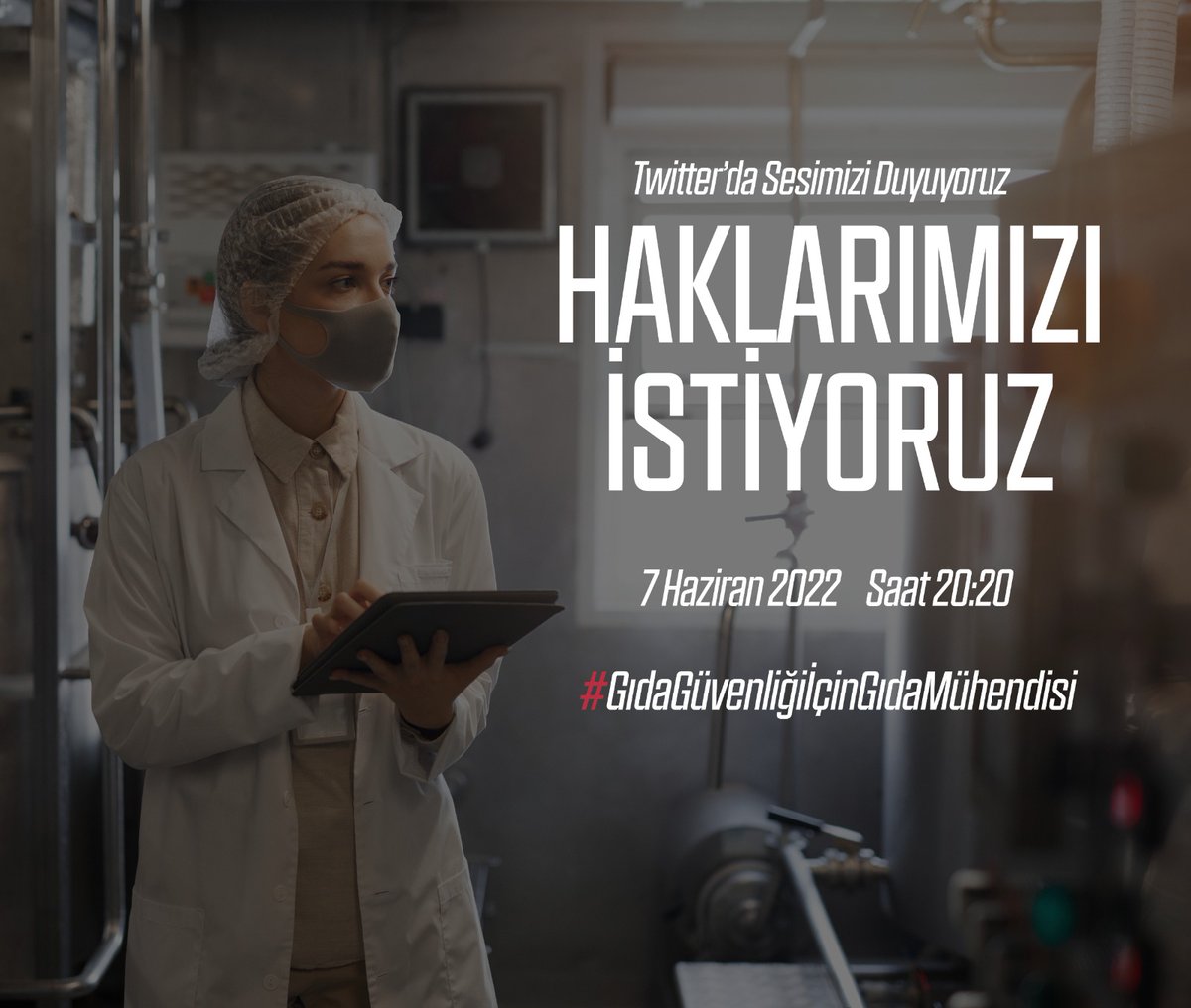 TMMOBGidaMO's tweet photo. #GıdaGüvenliğiİçinGıdaMühendisi 👇 https://t.co/xzZw8pCXLo