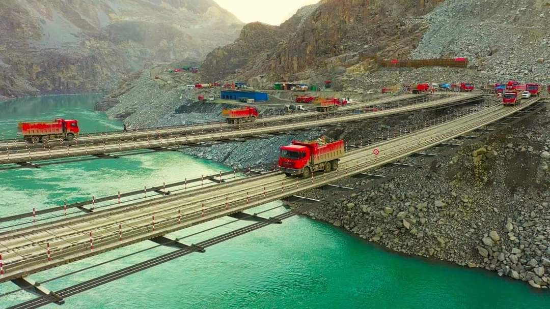 4500 MW Diamer Bhasha Hydropower Project Under Construction.
