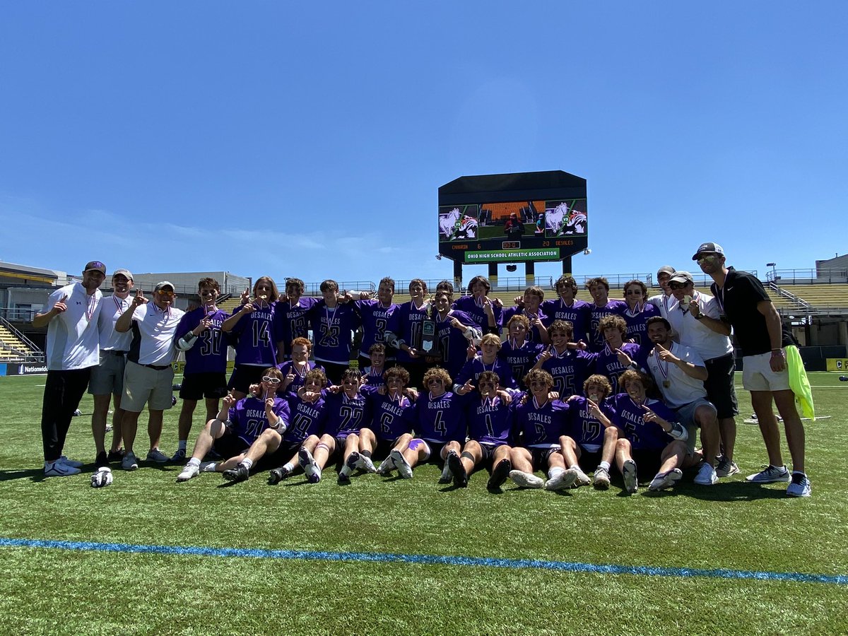 🥍🏆 #OHSAA LACROSSE: Congratulations to the 2022 DII Boys Lacrosse State Champions, Columbus St. Francis DeSales! The Stallions earned their second state title! 

<a href="/SFDAthletics/">SFD Athletics</a>