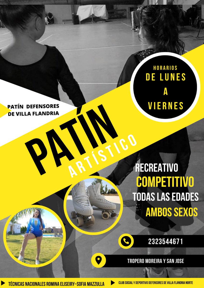 YDefensores's tweet photo. 🙌 Junio
ARRANCA PATIN ARTISTICO ! 
te ayudamos a desarrollar tu talento,
Animate a conocer este maravilloso mundo sobre ruedas .
sumate a nuestro staff,
donde lo unico imposible ,es lo que no se intenta ... https://t.co/uEqOjshZu6
