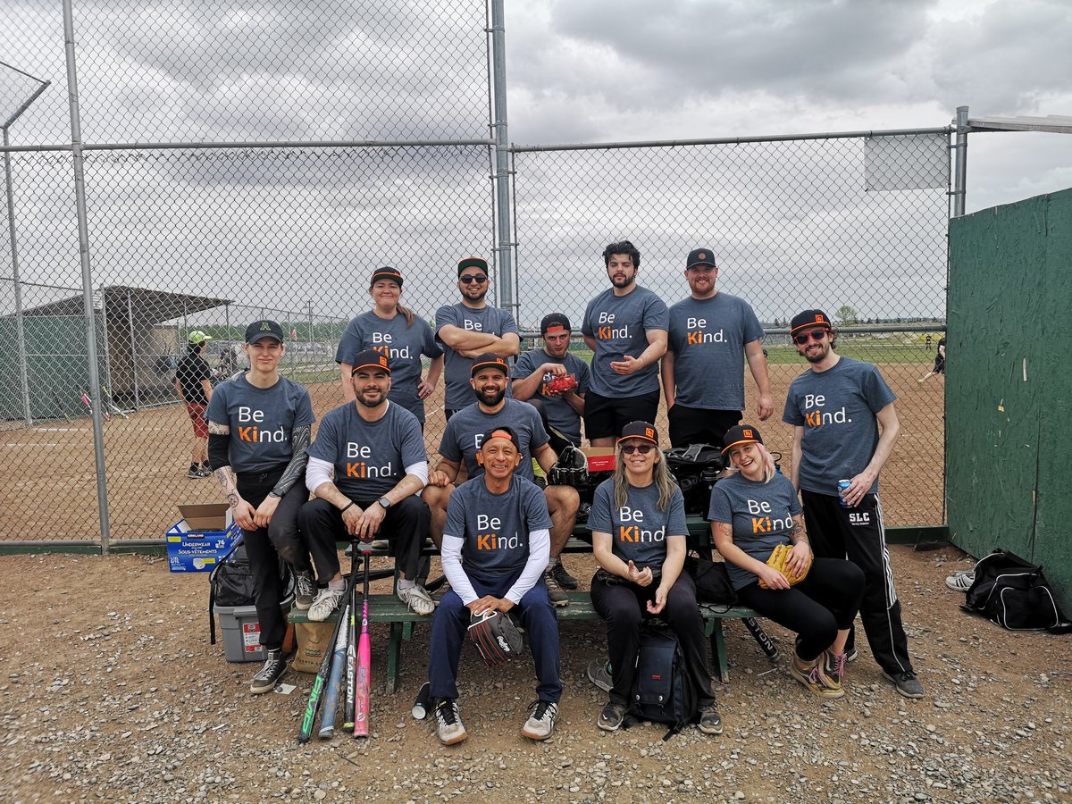 calgarydropin's tweet photo. The #OneDI softball team is out in full force today representing the DI at the @Corp_Challenge tournament this weekend! Team spirit is at an all time high. https://t.co/RHczHsp5wG