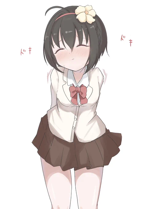 「ほ、ほっぺにお願いしますっ!」な美穂ちゃんのラクガキ 