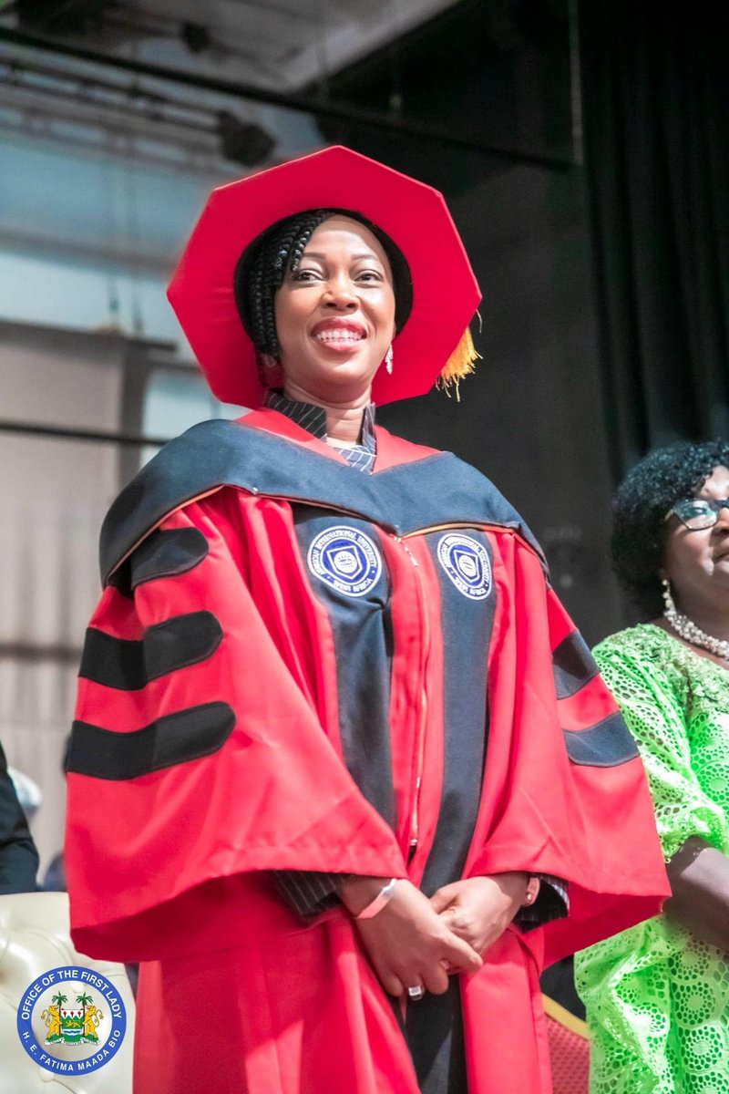 First Lady Fatima Maada Bio tweet media