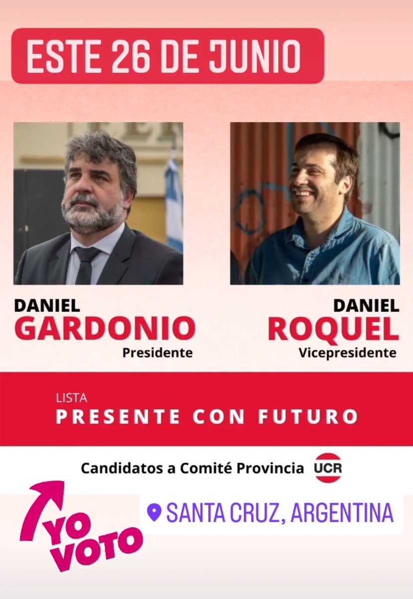 piero_boffi's tweet photo. Este 26 de junio #yovoto por @DanielJosGardon y @daniroquelok junto a @roxanareyessc @nadiariccisc @MartinezPirri @maty_tre
@elsa_alv @sarrasinre y otros tantos dirigentes y militantes  participamos en la lista por las autoridades del comité provincia de nuestra 🇵🇱 @UCRNacional https://t.co/HSKjwelhqq