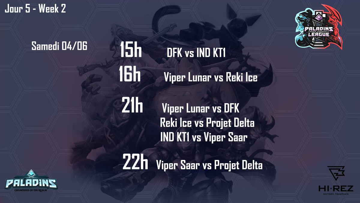 PFCL_'s tweet photo. Dernier soirée de la phase de groupe ! 

Ce soir on connaîtra les 4 équipes qualifiées pour la phase finale 😎

Les matchs casts sont :

Viper Lunar vs DFK 
Viper Saar vs Projet Delta

https://t.co/SDWi5pqWHT

GLHF ❤️ https://t.co/YyTmqGazs1