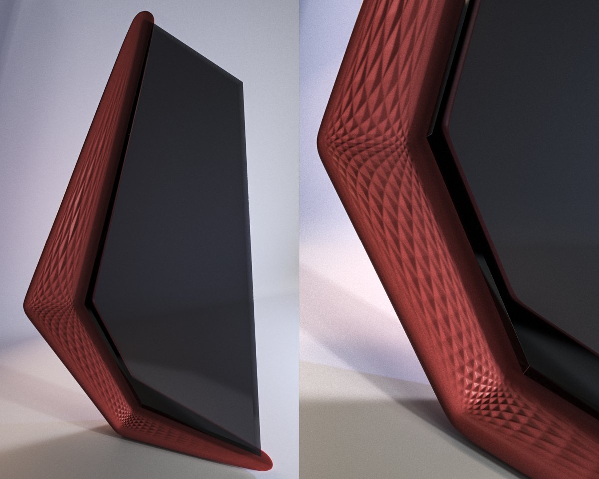 sorution_'s tweet photo. <3D_Model> | <Product_Visualization>
/* a frame w/ parametric patterns for a client */ https://t.co/jmlr7tYACx