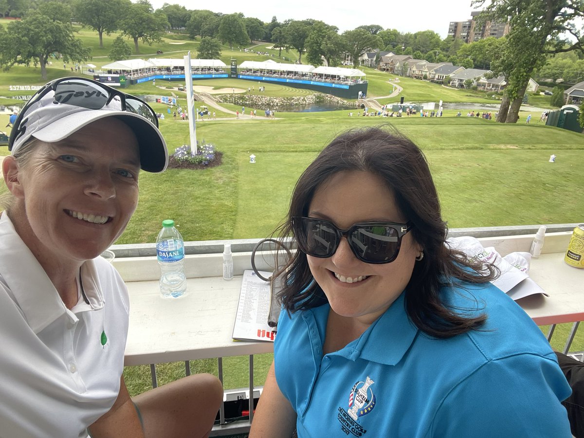 Having a wonderful day @PCCTourney in the @MercyOne_Iowa skybox! Thank you @brookeavila !! Great event, great golf, great charitable causes! $37M and counting to the kids!