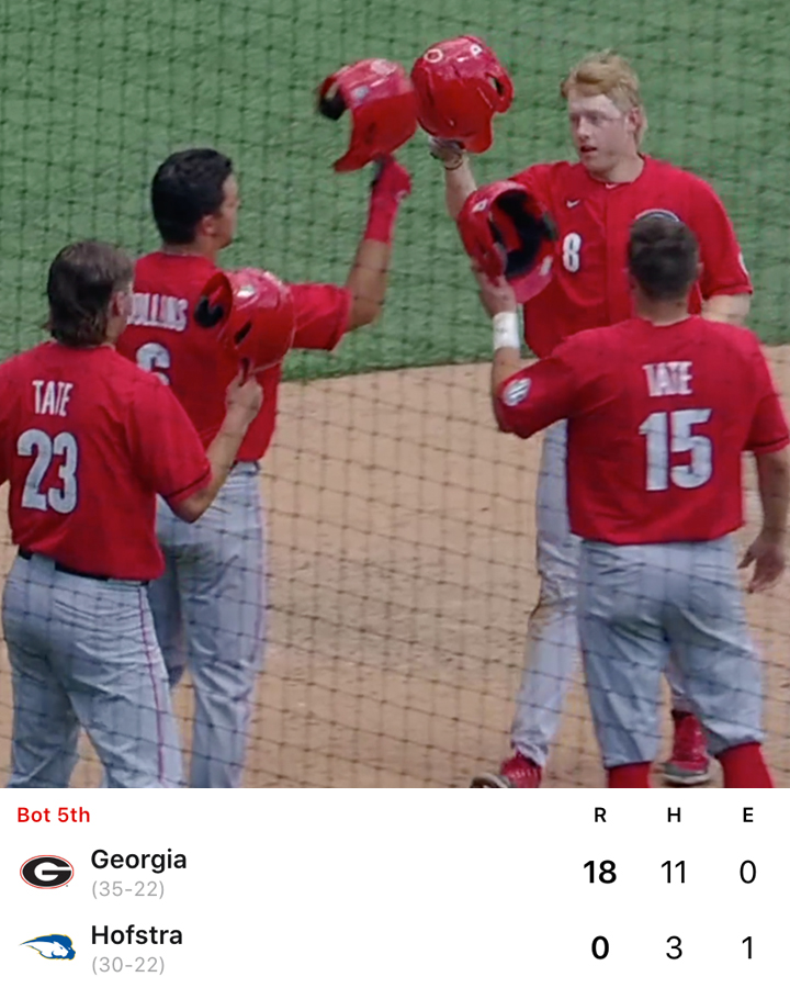 .<a href="/BaseballUGA/">Georgia Baseball</a> is thriving rn 📈
