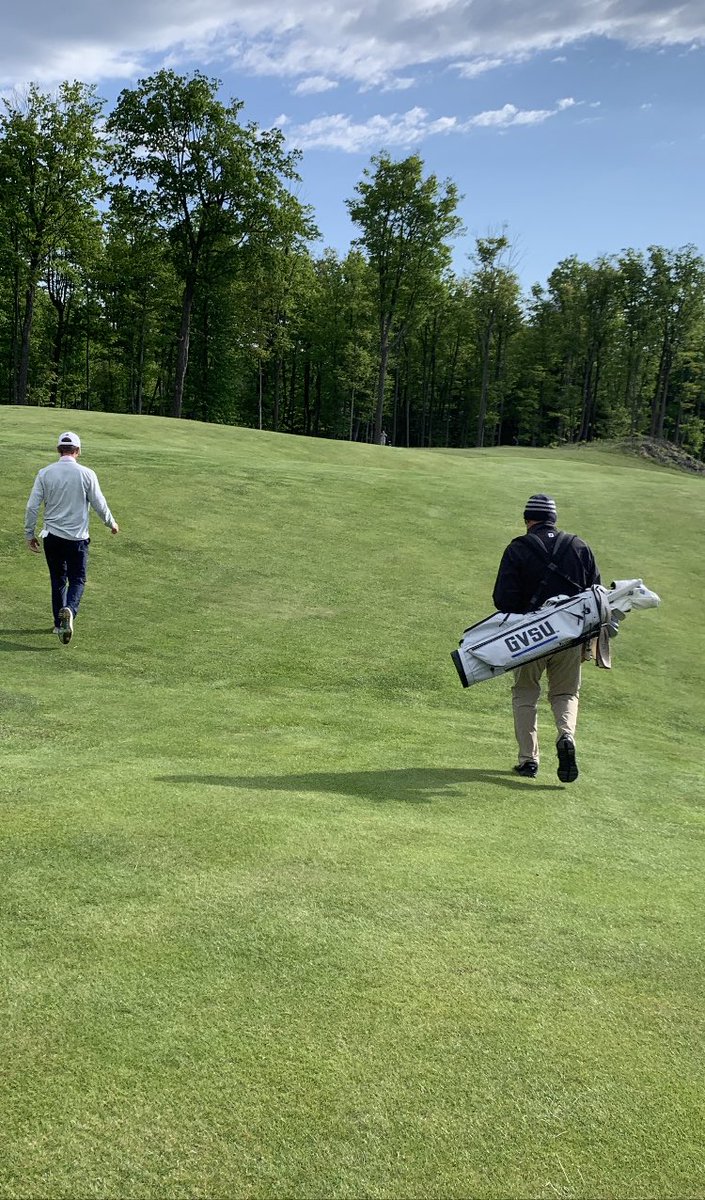 There is golf and then there is golf w/ your son, caddy style.  74 to qualify for Mich Am.  ⁦⁦<a href="/gvsugolf/">GVSU Men's Golf</a>⁩ ⁦<a href="/cooperbell_/">Cooper Bell</a>⁩