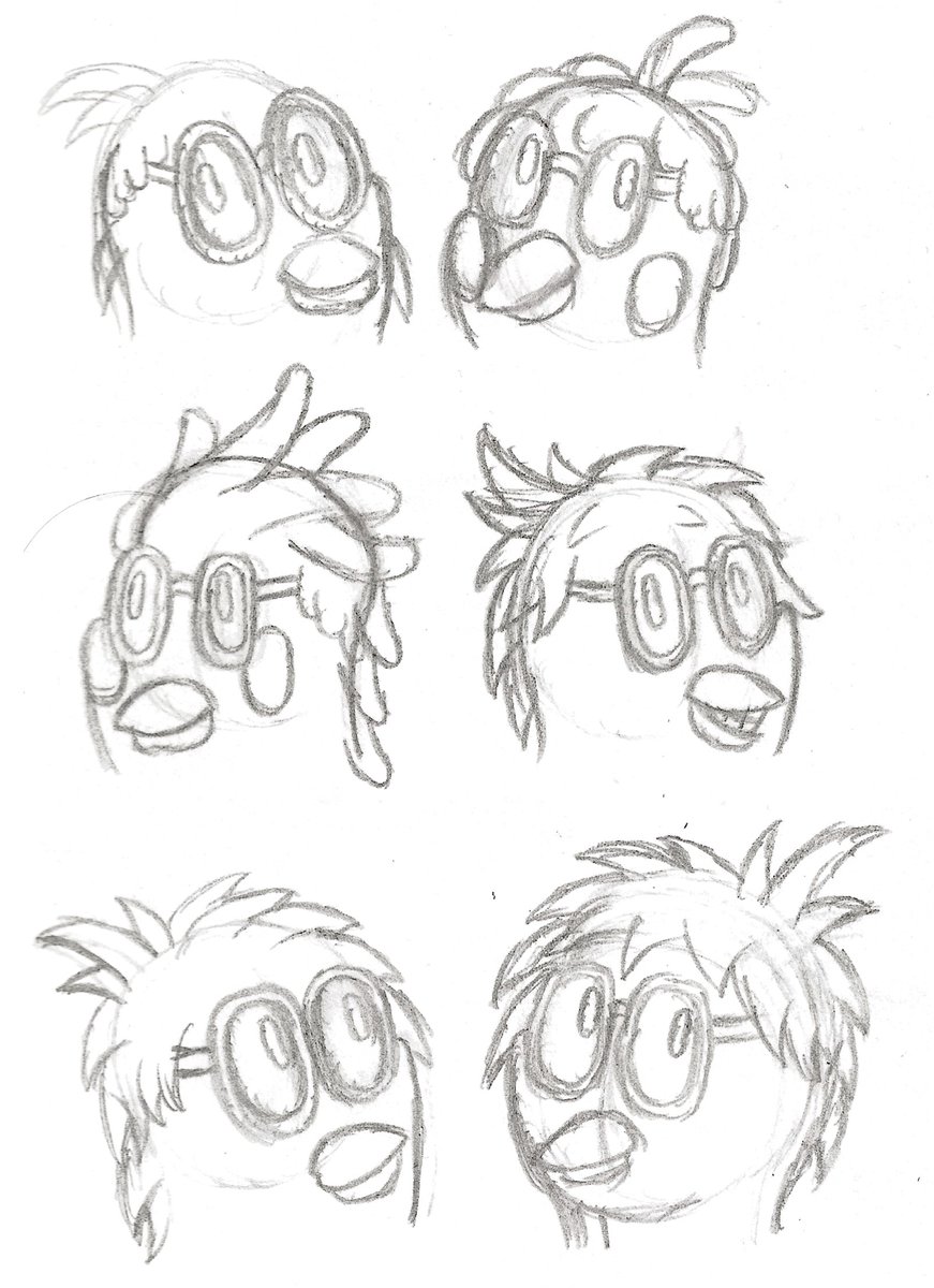 FinchsterDraws's tweet photo. Doing some rebranding and making a start by redesigning my mascot to better represent how my art style has evolved over the past 2 years. Full body coming soon. #CLIPSTUDIOPAINT #originalcharacter #originalproject #conceptart #characterdesign #sketchbookart #sketchbook https://t.co/V7xLhBb9xQ