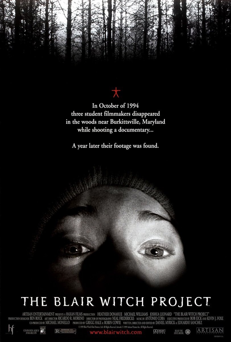 EugWSerra's tweet photo. On July 30, 1999, The Blair Witch Project was found. #TheBlairWitchProject #HeatherDonahue #JoshuaLeonard #MichaelCWilliams #EduardoSánchez #DanielMyrick https://t.co/Oigp9iGzfw