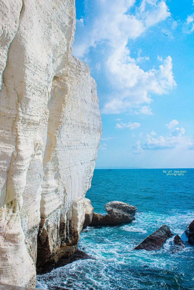 picture|  Ras Al-Naqoura is the northernmost point of Palestine on the Palestinian-Lebanese border.💙