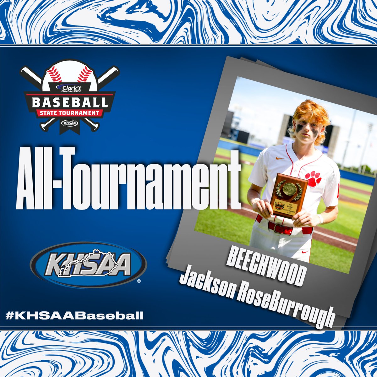 Congratulations to Beechwood's Jackson RoseBurrough on earning All-Tournament honors.