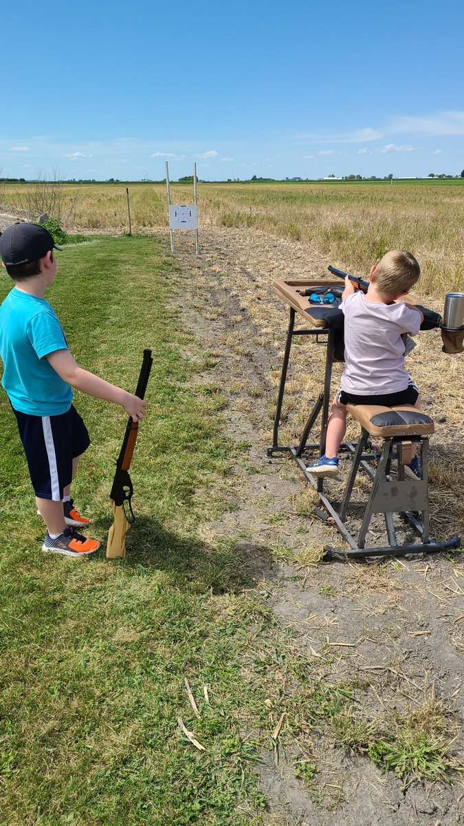Just out here pumping the Red Ryders for #NationalRangeDay at home with the boys. #Raisethemright