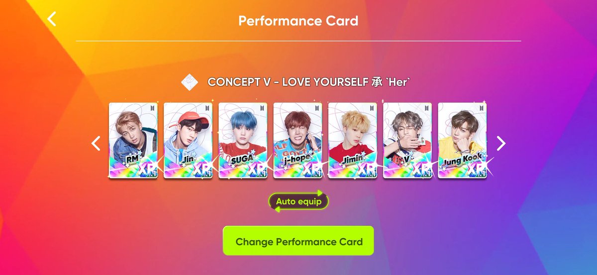 jangmiforbts's tweet photo. My first set of XR cards #RhythmHive https://t.co/38sVFBeBWy