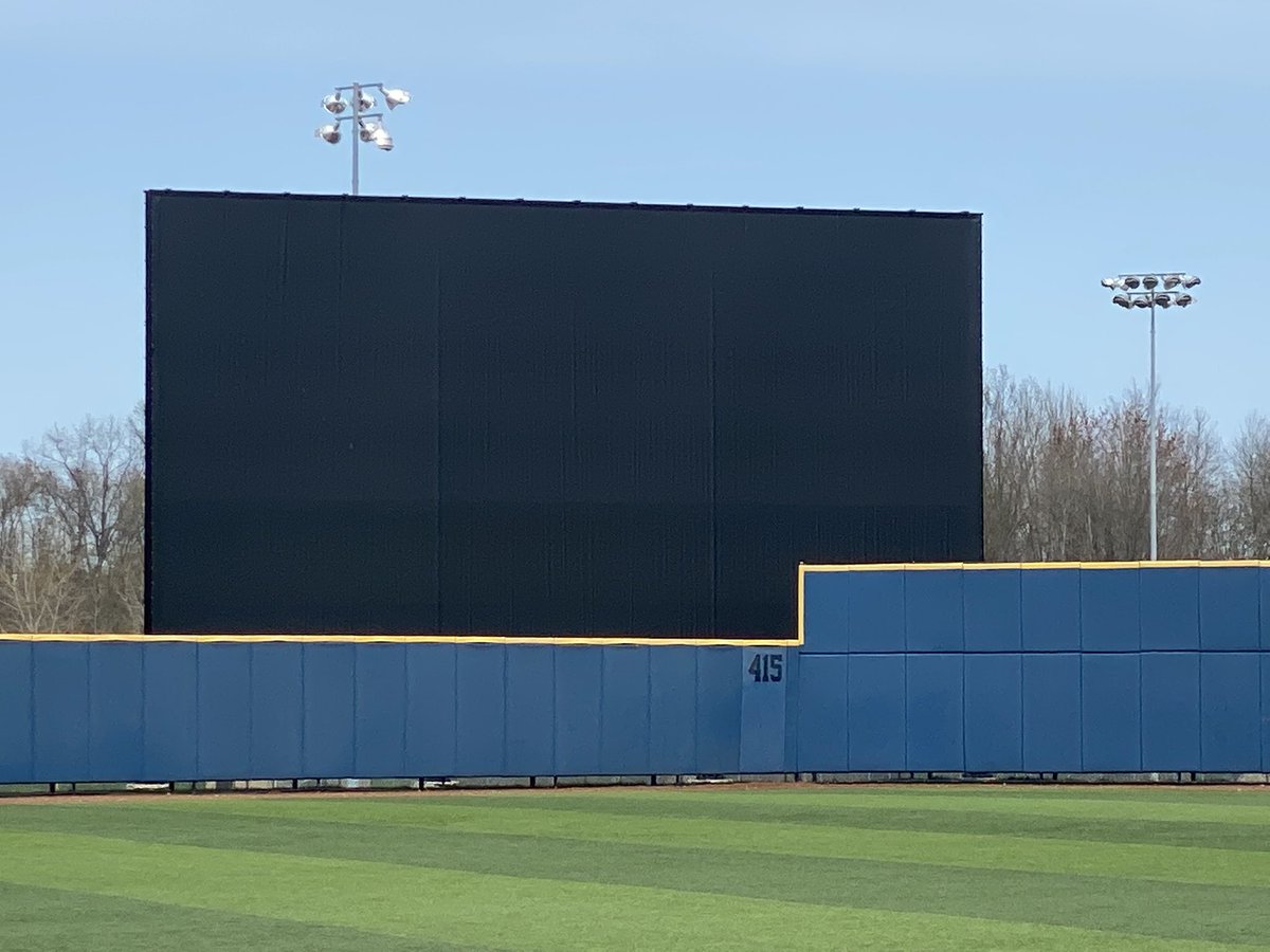 40’ x 60’ batters eye at a university very close to my heart!