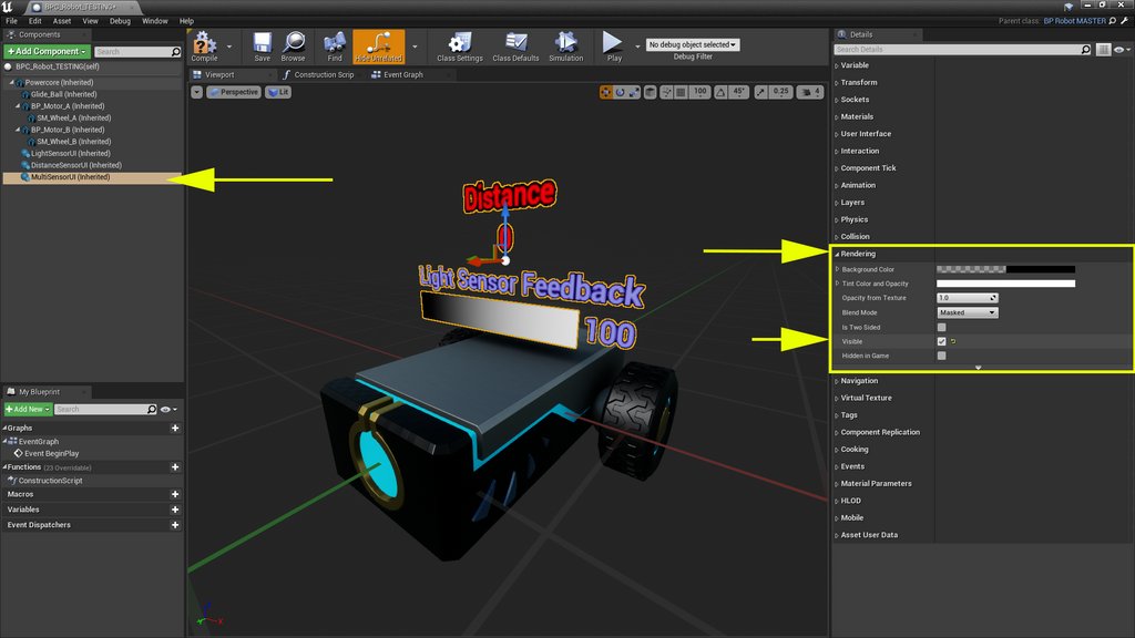 cleverlike's tweet photo. To turn ON/OFF the Sensor UI Heads Up Display, open the blueprint, select the desired sensor, toggle the Visibility checkbox in the Details Panel.
Check out our FREE Robotics Bootcamp for Educators, Sat. June 11th! https://t.co/rFkooCsgnD

#UERobotTips 
@mr_isaacs @UnrealEngine https://t.co/3Ln5mClNC0