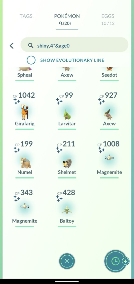 icke_PoGo's tweet photo. #PokemonGOFest2022 Day1
I liked it. 19 #ShinyPokemon from 1130 catches. Also 585k dust. 🥳 #ShinyAxew #shinycheck https://t.co/O9q1RcGwHh
