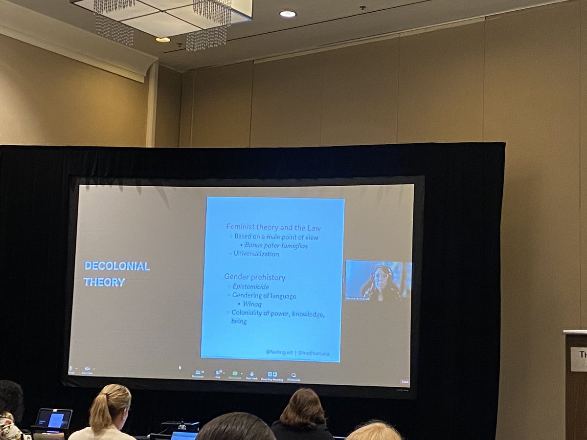 Excellent thought provoking and amazingly researched presentation on gender and language by <a href="/tradhumana/">Mariana Favila-Alcalá</a> <a href="/NAJITOrg/">NAJIT HQ</a>