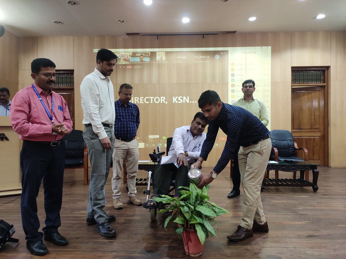CentreAti's tweet photo. The Centre for Disaster Management, ATI, Mysuru in association with the MHA, GoI and Revenue Dept, GoK organised two days zone-wise training on NDMIS for the 65 officers from KA, AP, Odisha and Telangana from 02&amp;03 June 2022.
#DG_ATI
#MHA 
#NDMIS https://t.co/FDtDAv0FTY