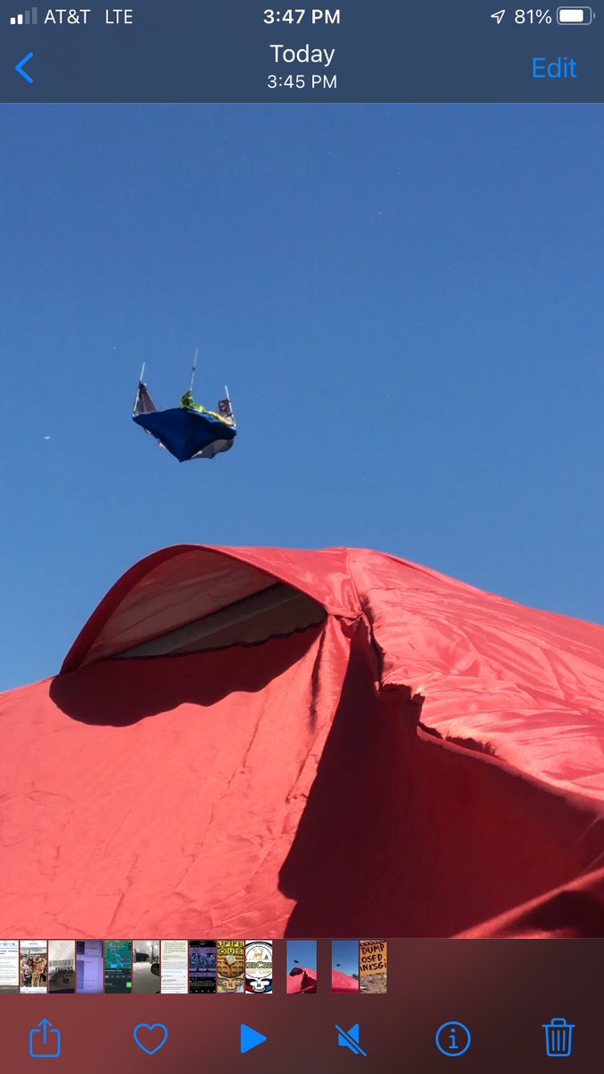 ratdogfreak's tweet image. A mini tornado just ripped trough shakedown st. I’ve seen a lot of weird shit at a lot of weird concerts, but that was a first! Yes… that’s an EZ-up flying above deer creek. #Wild #phishLot