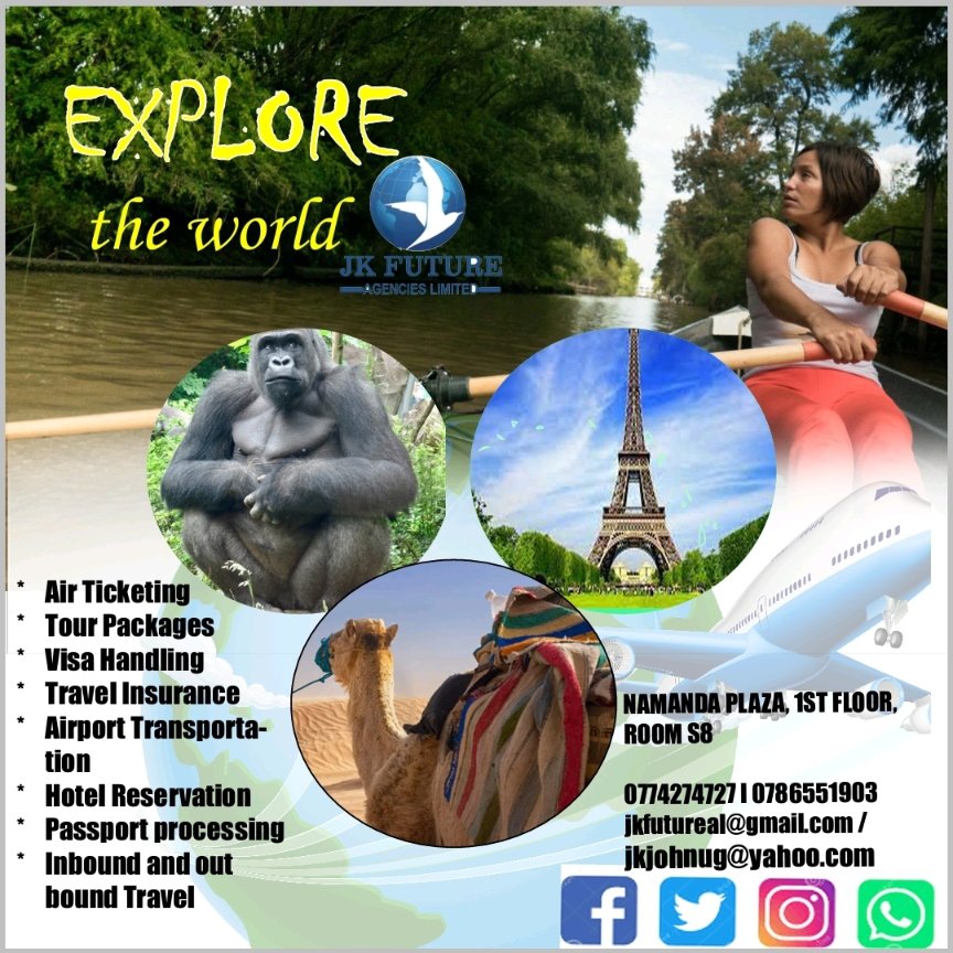 JonesKasingye's tweet photo. Looking for a genuine travel agency, here is the answer! https://t.co/9XGllQYzyv