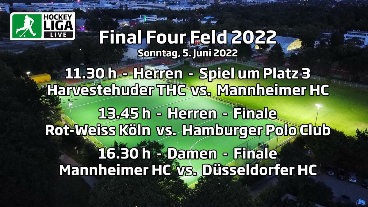 hockeyliga_live's tweet photo. Final Four 2022 - Finalspiele - 05.06.2022 ab 11:30 h - #BTHV #bundesliga #Damen #derClubanderAlster #DüsseldorferHC #FinalFour #Finale #HamburgerPoloClub #HarvestehuderTHC #Herren #hockey #livestreamhockey #MannheimerHC #Polo #RotWeissKöln @hockeykiosk
https://t.co/RrBuk5BFkX https://t.co/t7Lpaz0VH1