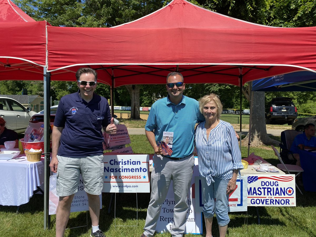 CNasForPA's tweet image. Beautiful day out on the campaign trail, meeting voters at Plymouth Township Day and the Conshohocken Auto Show! 

Met tons of people today, from all political persuasions. They all agreed on one thing: what’s happening today isn’t working, and we need change!