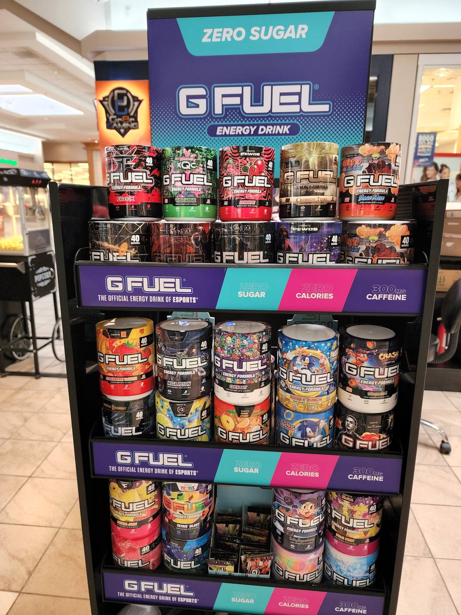 Gr8rGaming's tweet photo. This restock fills in nicely!
Come get your @GFuelEnergy fix at our "Gr8r Concessions" located in front of our old spot in the Ashland Town Center!
New location in #SoAsh opening soon! https://t.co/THzFEm2i2v