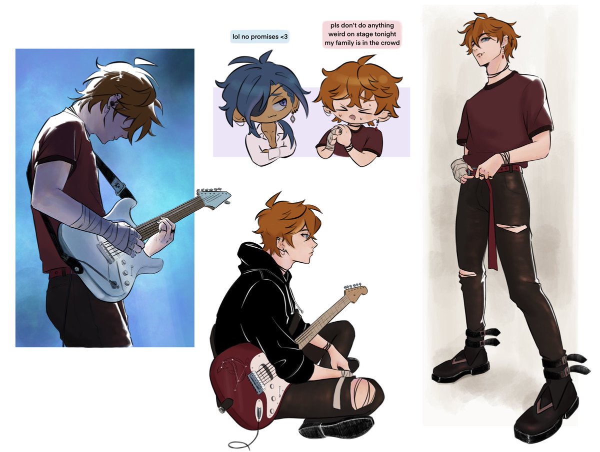 phantominity's tweet photo. some #childe thoughts (ft. a tiny kaeya) https://t.co/A7BcTISfUK