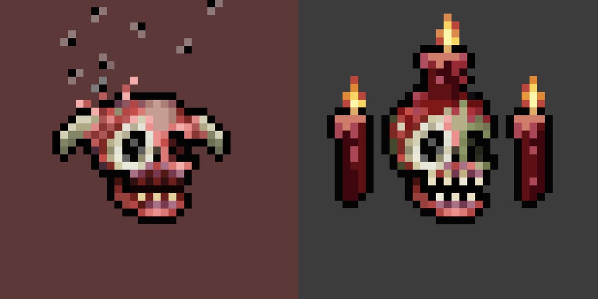 SkullDungeonNFT's tweet photo. [2/4] Deadskulls is festering pre-reveal collection, whereas real identities of Genesis Skulls remain hidden within same tokenID’s until resurrection. 

Deadskulls may be staked at the Graveyard, start to yield $gemii and get access to the exclusive graveyard collectibles. https://t.co/F0UWD9sqmN
