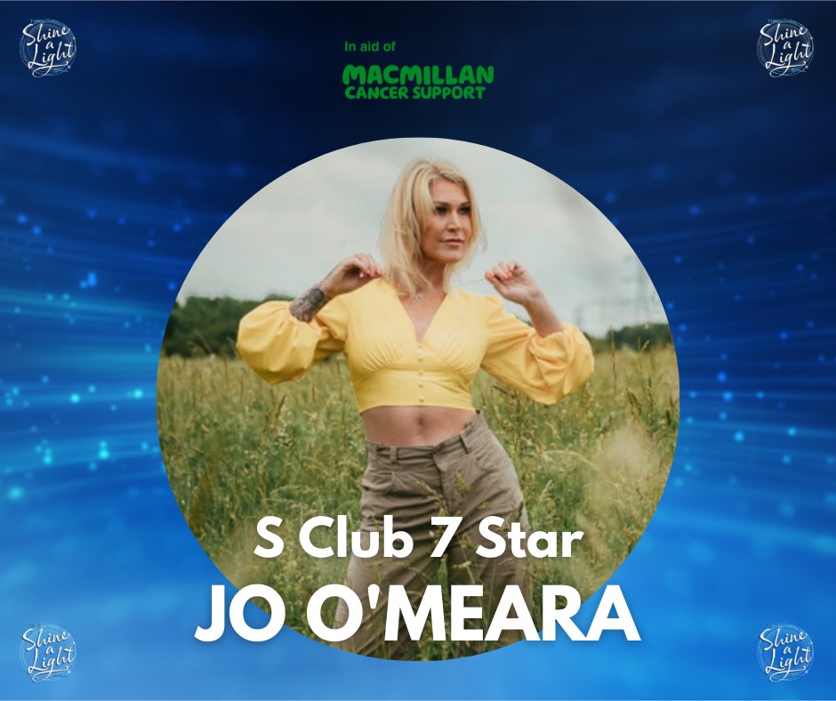 MrLeeBrennan's tweet image. REACH FOR THE STARS!

Excited to announce that S Club 7 Star Jo O’Meara will be performing at @ShineALightBall at @TheHalston1 In Carlisle next Saturday evening 11th June in aid of @macmillancancer 

Please donate to our JustGiving page if you can 🙏🏻
bit.ly/ShineCarlisle
