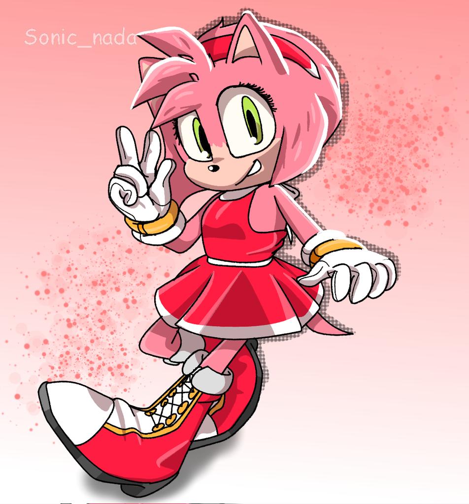 Amy - by @solar_socks from Instagram  Sonic boom amy, Sonic the movie,  Hedgehog movie