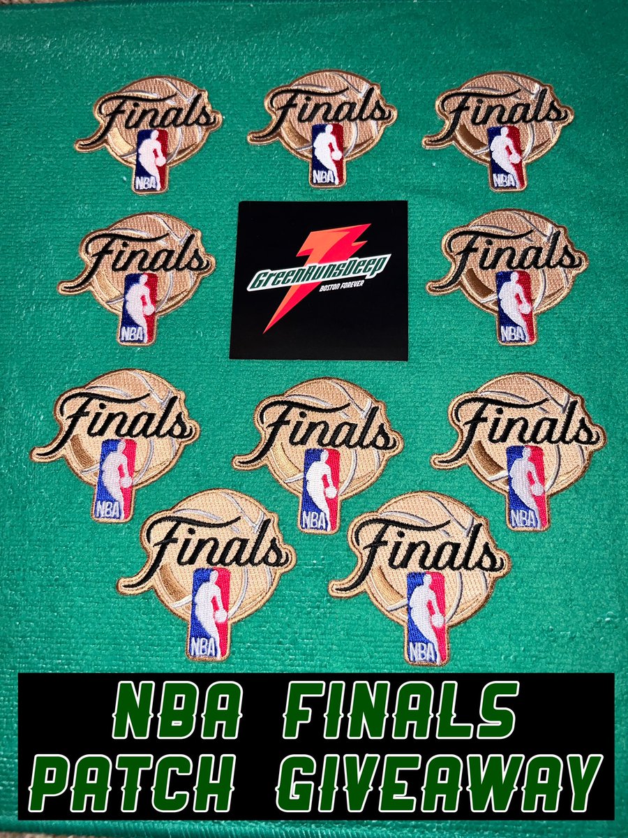 CelticsGRD's tweet photo. ☘️ GAME 2 GIVEAWAY ☘️

If The Boston Celtics win Game 2 I’ll give 3 of these NBA Finals patches to 3 people that RETWEET this. 

(Must be following me) https://t.co/EI5qlxCEuL