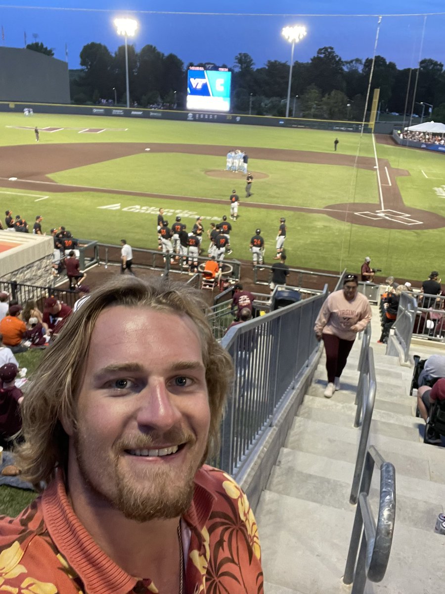 Checkin in on the <a href="/HokiesBaseball/">Virginia Tech Baseball</a> score like 👀