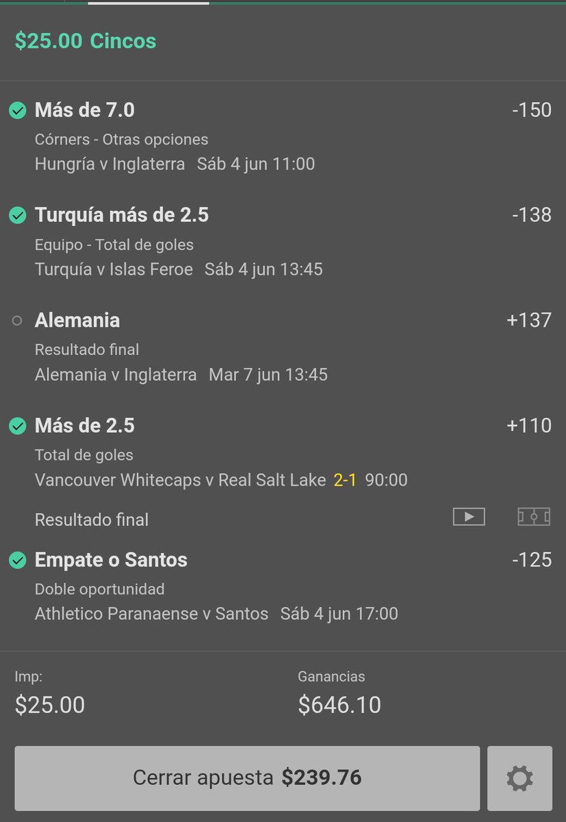 EdgaarHdez's tweet photo. @DoublerVip I chose the wrong match and it's still alive 🤣 https://t.co/5zefq8b9Ny