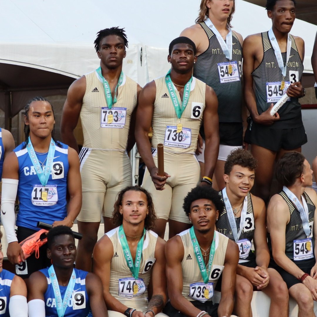 WarriorNation_1's tweet photo. 🏅 All State Honors 🏅

🏆 5th place - 4X400m Relay 🏆

Michael Durham, Brion Stephens, Xavier Wills, Amarion Sanders 

#WCFamily @thelonggoldline https://t.co/0unPqYHwSI