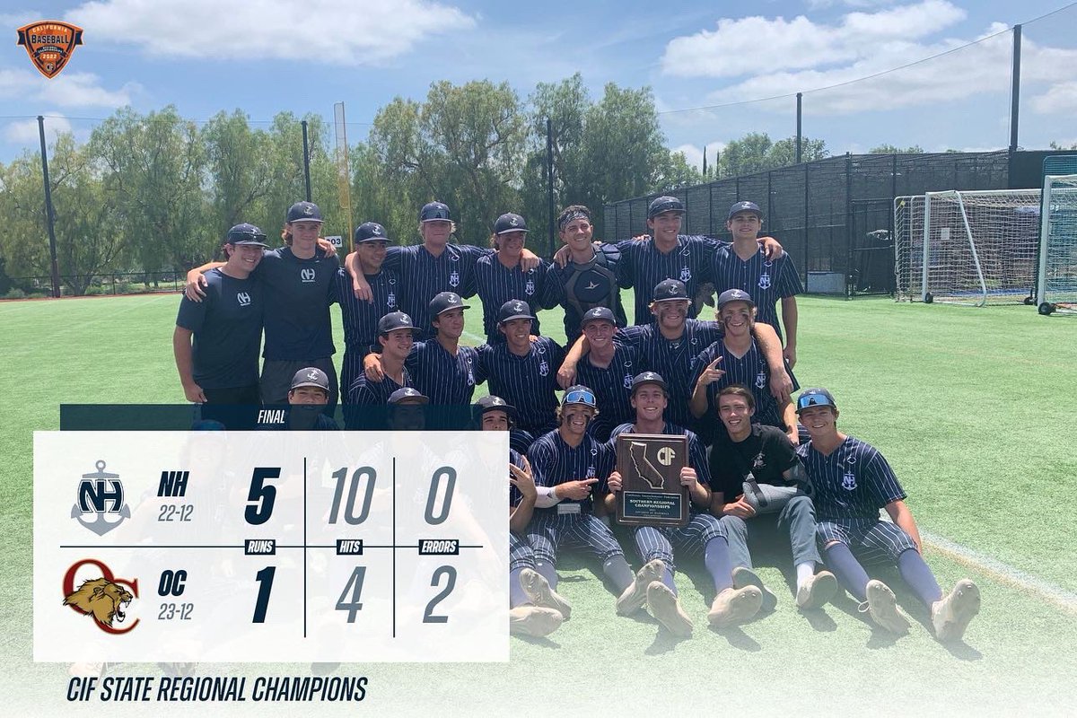 CIF State Regional Champions! 🏆💍

WP: T. Liolios 3.0IP 3H 0R 3K
S: A. Guitron-Moore 4.0IP 1H 1R 5K

J. Wright 2-3 RBI
B. Blaser 1-4 (2B)
T. Liolios 3-4 (2B)(3B) 2RBI
J. Gilles 1-4 RBI
A. Lueck 1-2 
E. Haseth 2-3 (2B) RBI

#TarballUSA | #AnchorDown ⚓️⬇️