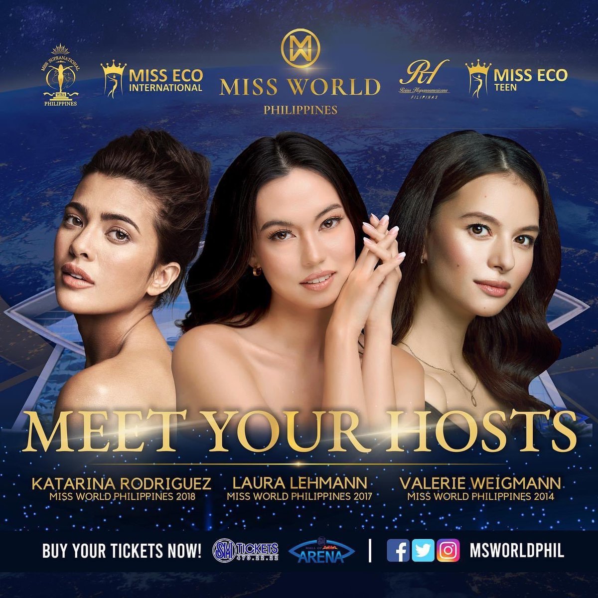 Good Morning Philippines, Good Morning World!👑

Join Laura as she hosts the Coronation Night of Miss World Philippines 2022 tonight at the Mall of Asia Arena

smtickets.com/events/view/11… / 470.22.22

#MWPH
#MWPH2022
#ExceptionallyEmpoweredFilipina
#MWPH2022CoronationNight #VMGTalent