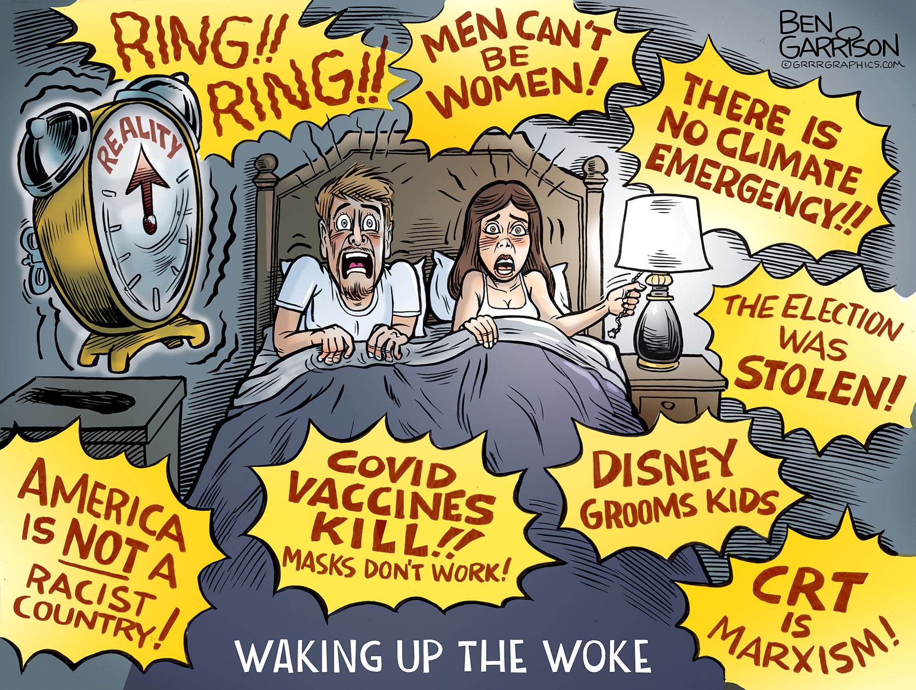 on Twitter "a Ben Garrison illustration Waking Up The