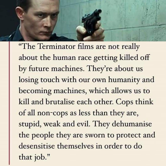 Imposter_Edits's tweet image. James Cameron on why T-1000 was a cop