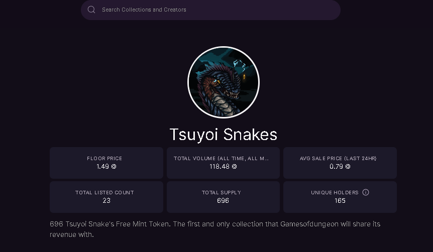 TsuyoiSnakes's tweet photo. 23 listed.
If you want to earn some NFT. Here is the link.

NFT Loot Box: https://t.co/ly2pgHo2GN https://t.co/o6YZwVm3EE
